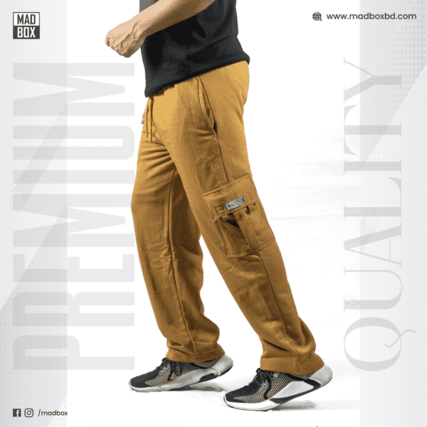 Brown Baggy Cargo Sweatpants