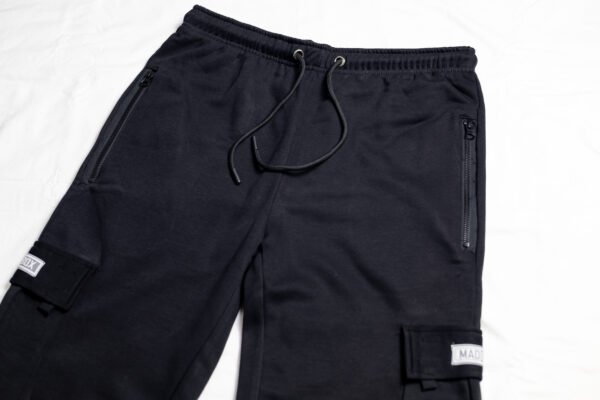 IMG_5362 Black Baggy Cargo Sweatpants