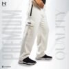 Off White Baggy Cargo Sweatpants