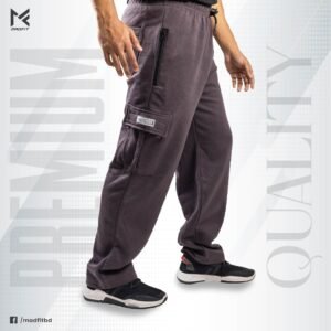 Coffee Baggy Cargo Sweatpants