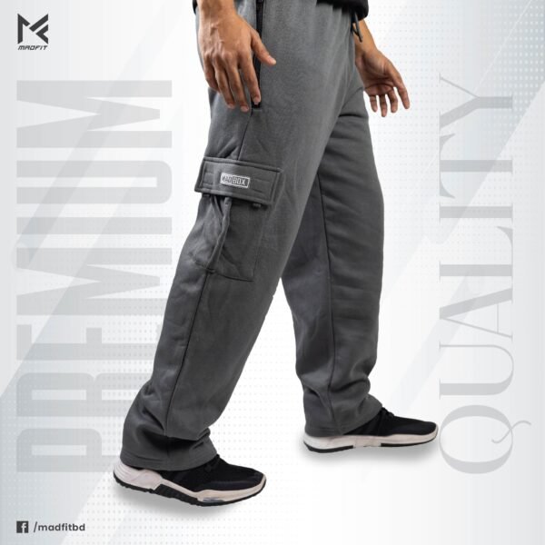 PNT madfit-04 Grey Baggy Cargo Sweatpants