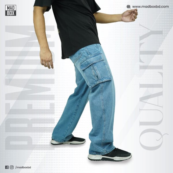 Denim 6 Pocket Baggy Sky