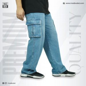 Denim 6 Pocket Baggy Sky