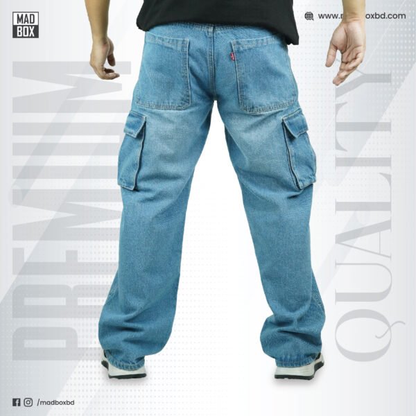 Denim 6 Pocket Baggy Sky