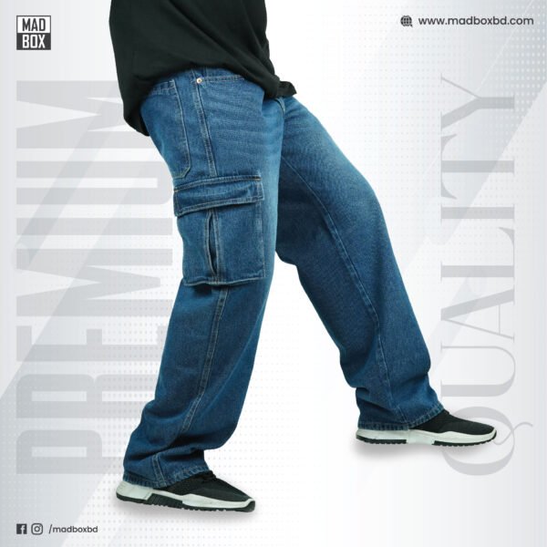 Denim 6 Pocket Baggy Navy