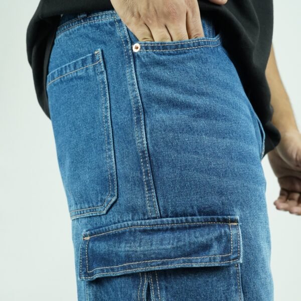 Denim 6 Pocket Baggy Navy