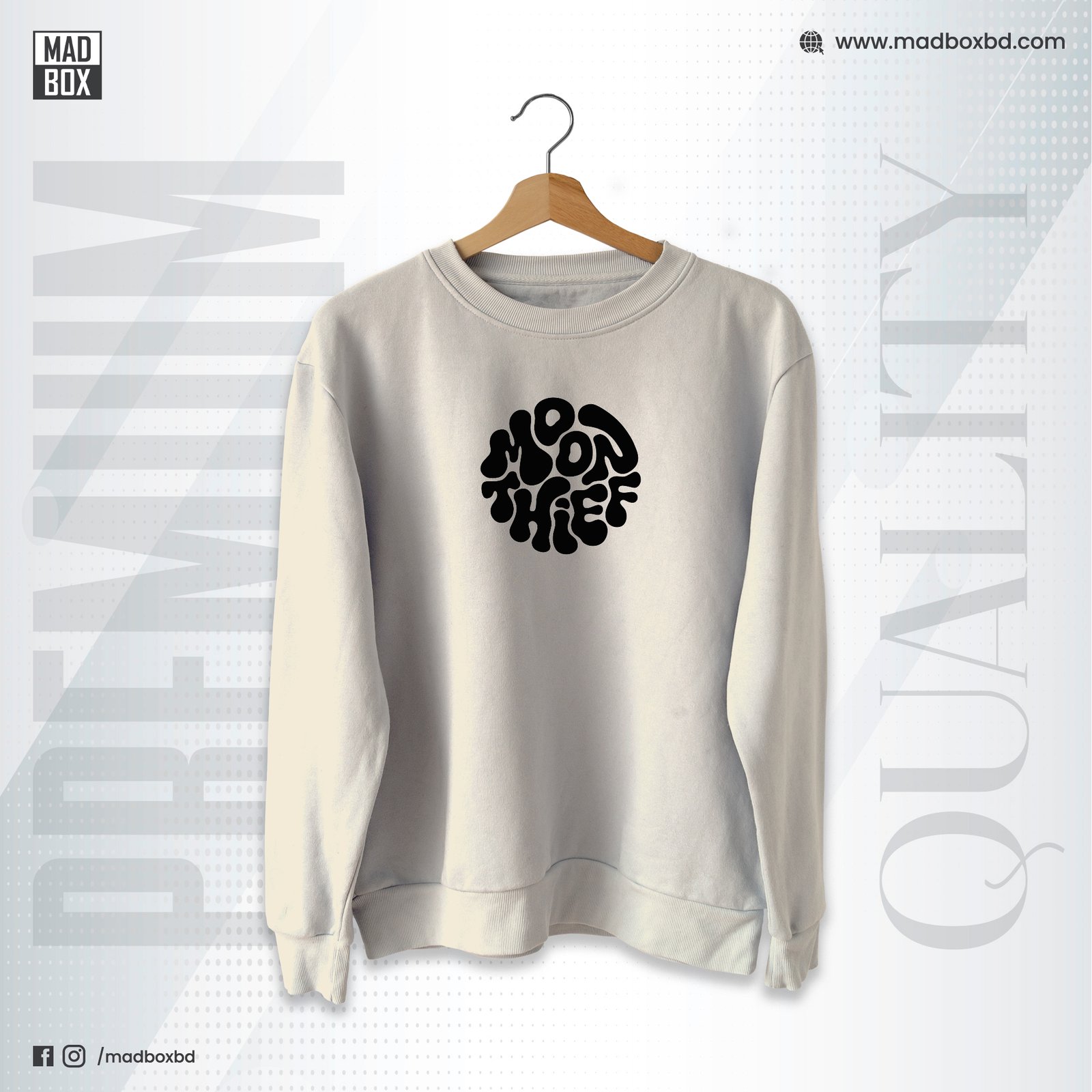 Sweatshirt Cream Moon Thief