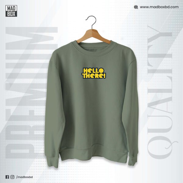 Sweatshirt Olive Hello