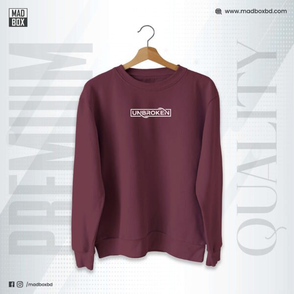 3e1ce848-2aa3-4d48-a9f8-1a04cc18ea4e Sweatshirt Maroon Unbroken