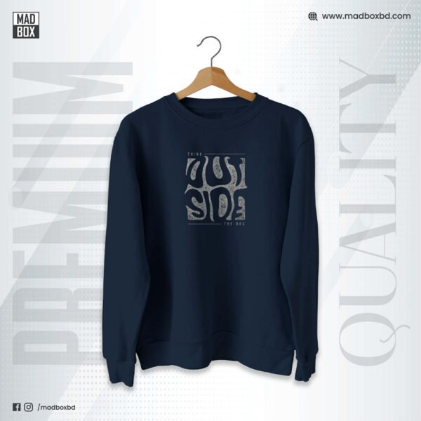 Sweatshirt Navy Outside