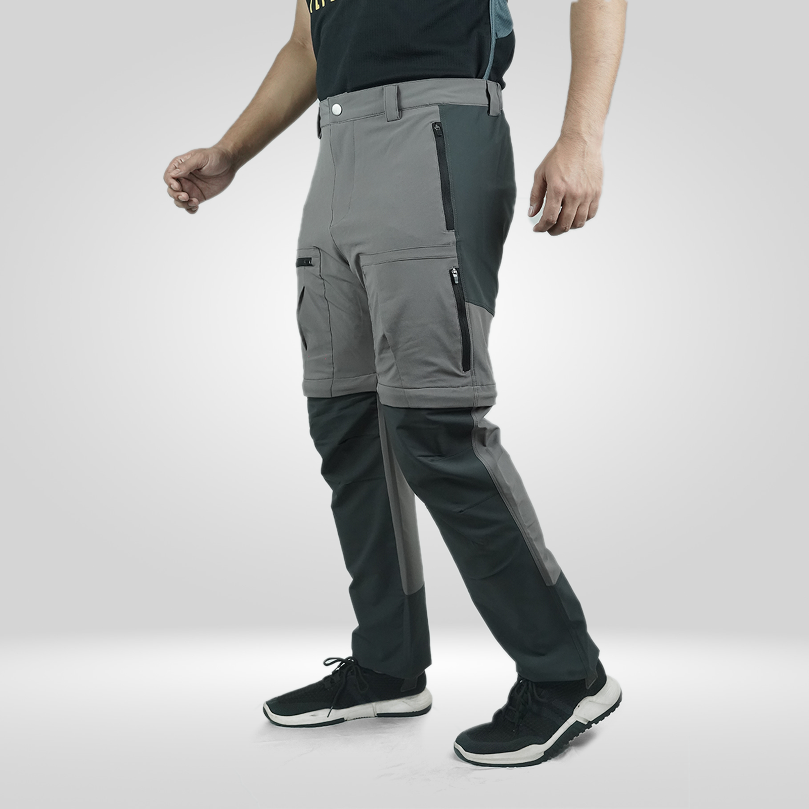 2 in 1 Charcoal Grey Contrast